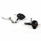 2X LED Turn Signal Skull Indicators for Motorcycle (12V)