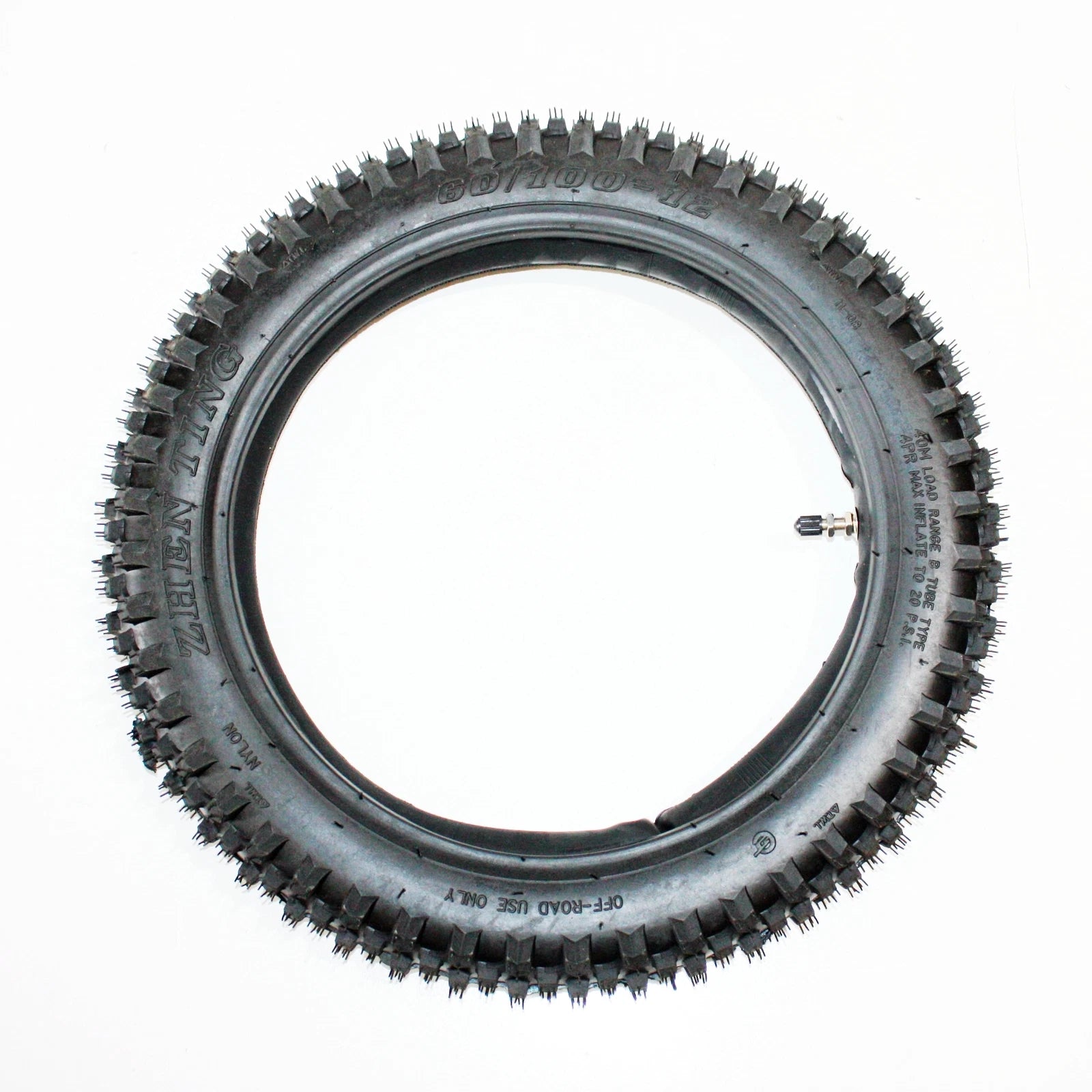 12" Front Knobby Tire Tube for PIT PRO Trail Dirt Bike (60/100)