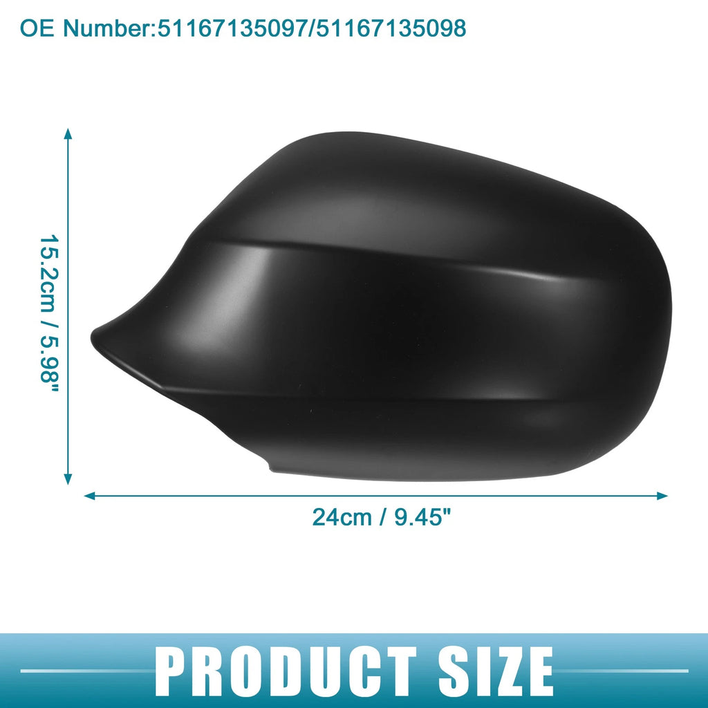 1 Pair Rearview Mirror Cover Cap for BMW E81 (2005–2009) NO.51167135097/51167135098