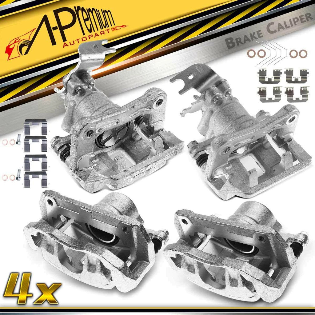 Set of 4 Brake Calipers w/ Bracket for Honda Accord (2008–2012)