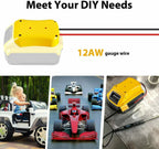 18V/20V Max Battery Adapter Holder for Power Connector 12AWG