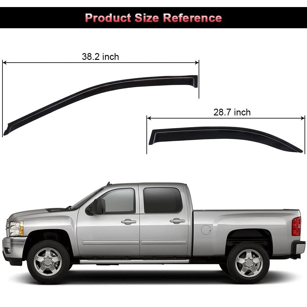 Set of 4 Window Visor Vent Shade Rain Guard for Toyota Camry (2003–2006)