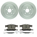 Bosch Rear Disc Brake Rotors & Ceramic Brake Pads Kit for Mercedes ML320 R350 (2006–2011)