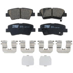 Rear Brake Kit 284mm Disc Rotors & TRW Ceramic Pads for Hyundai Azera, Kia Optima (2006–2019)
