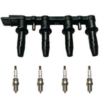 Set of 4 Spark Plugs & Ignition Coil for Saturn Astra (2007–2009)