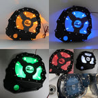 LED Engine Clutch Side Case Cover for Suzuki GSXR600/750 (2001–2005), GSXR1000 (2001–2008)