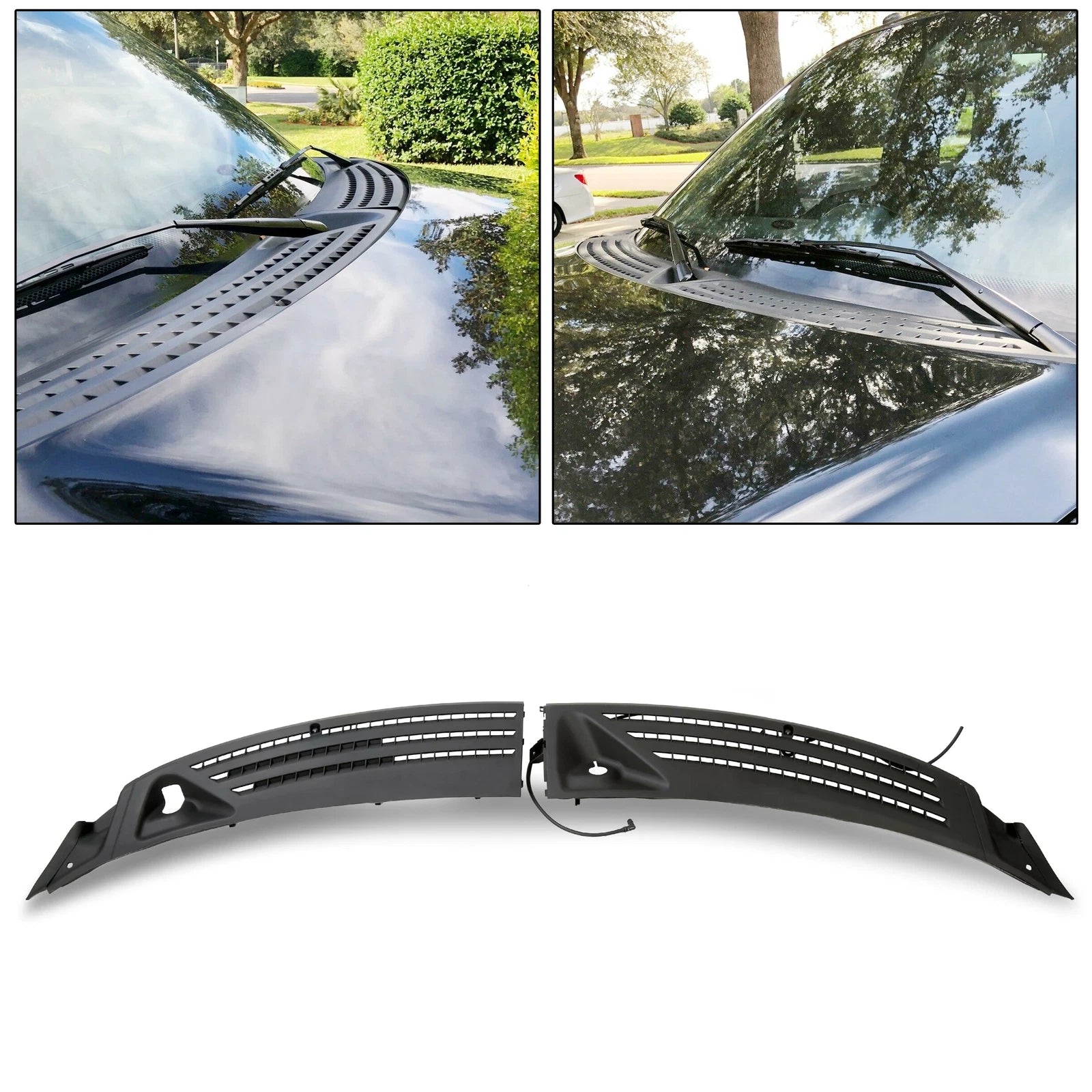 Set of 2 Outer Windshield Wiper Cowl Covers for Ford F150 (2004–2008)