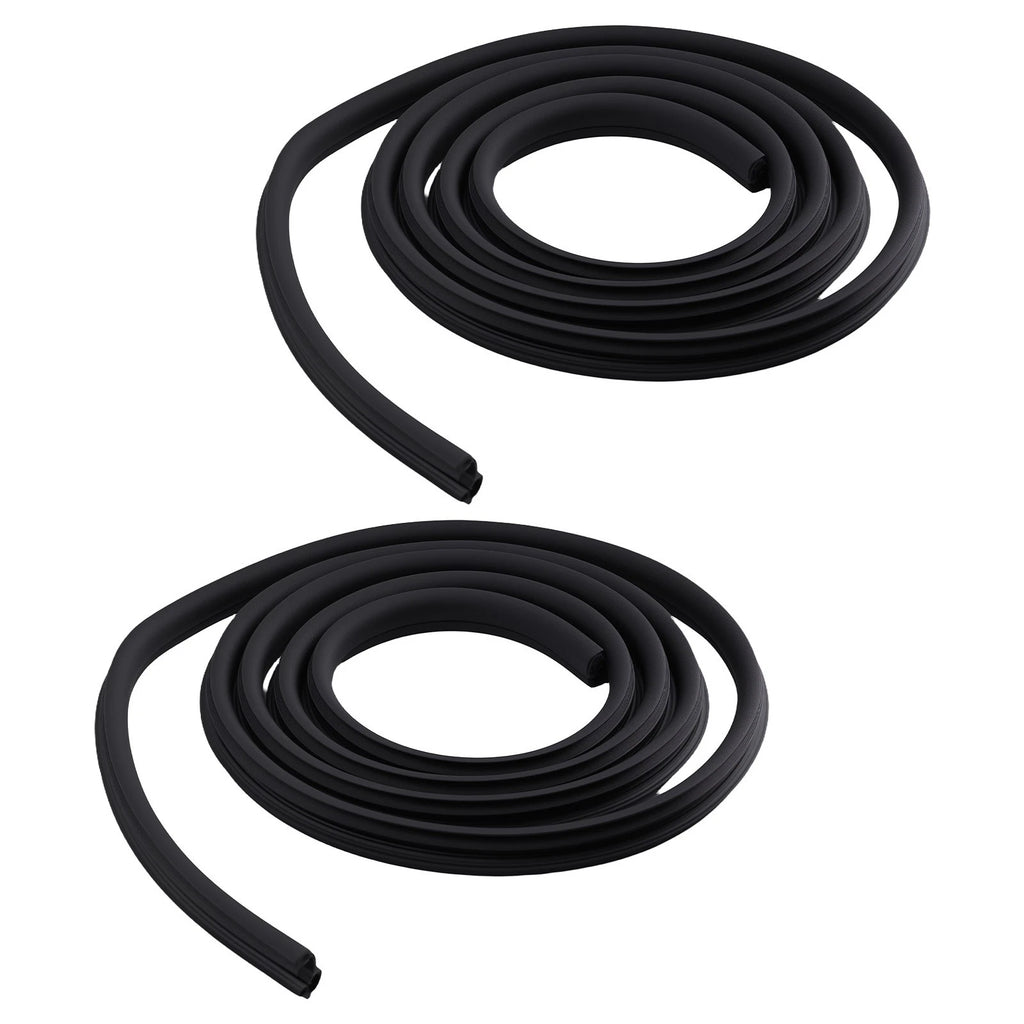 Set of 2 Front Door Window Belt Strips for Dodge Ram 1500-3500 (2002–2018)