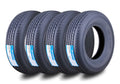 Set of 4 ST225/75R15 Free Country Trailer Tires 10PR w/Side Scuff Guard