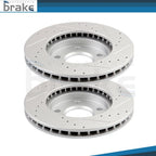 Front Drilled Slotted Brake Rotors 5 Lug for Oldsmobile Alero (1999–2001)