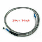 M10 Brake Oil Hose Line with Banjo Fitting for UK Vehicles (240cm/94")