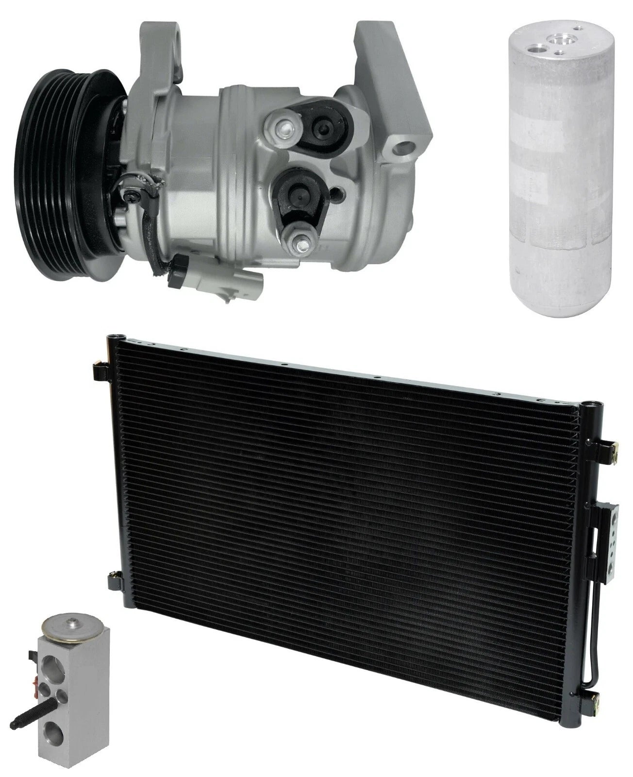 A/C Compressor Kit with Condenser for Chrysler Town & Country (2002–2004)