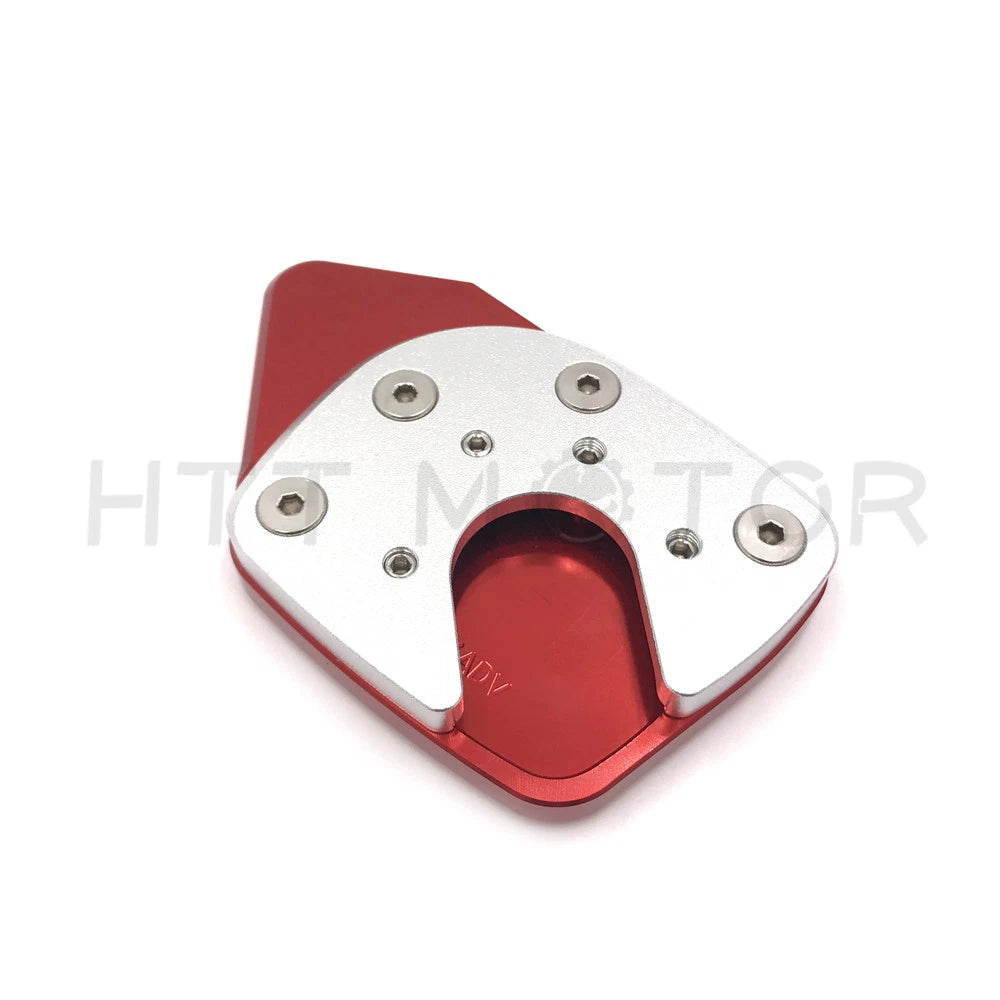 CNC Kickstand Side Stand Extension Plate Pad for Honda X ADV 750 (2017–2018) RED