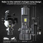 2X Bi-LED Projector Lens Headlight Bulbs for H4 9003 (100W Hi/Lo)