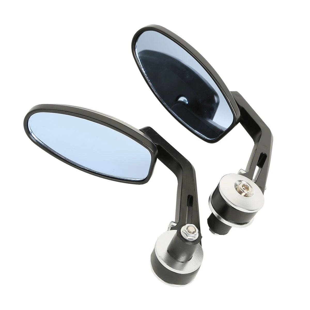 Handle Bar End Rearview Mirrors for Ducati Monster, Honda, Yamaha, Suzuki (Fit)