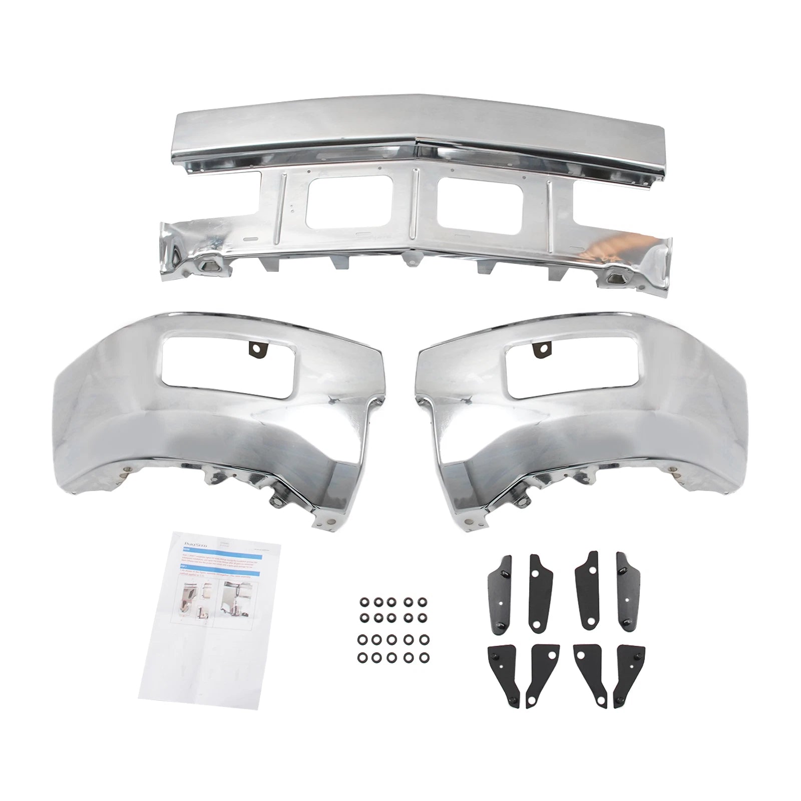 Chrome Front Bumper Face Bar for Chevy Silverado 1500 (2014–2015) W/Fog Hole