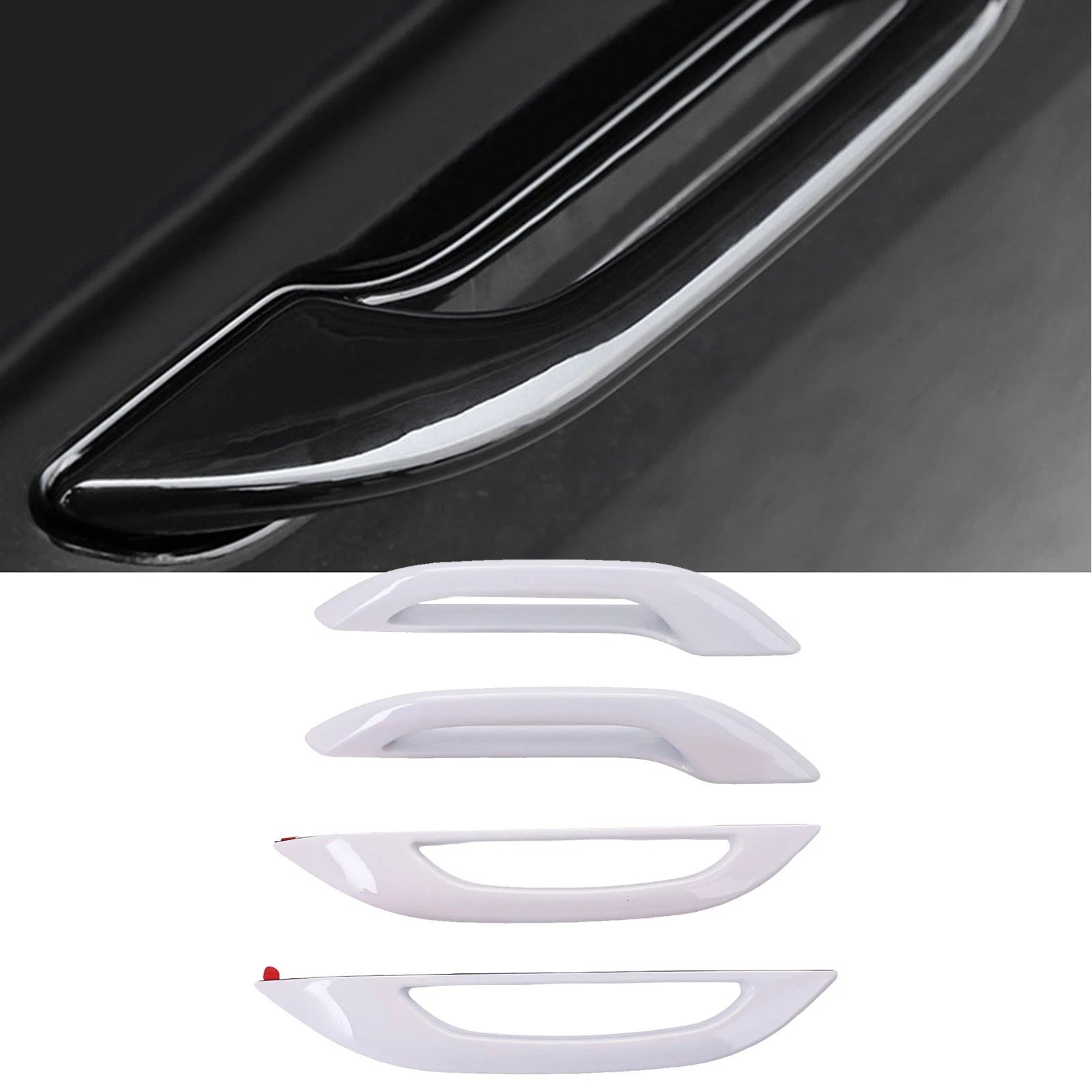 Set of 4 Door Handle Trim Covers for Tesla Model