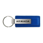 Blue Leather Keychain - Officially Licensed for Nissan Armada