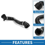 Radiator Hose 1Pc Rubber Black for BMW F26 X4 XDrive28i (2015-2018)
