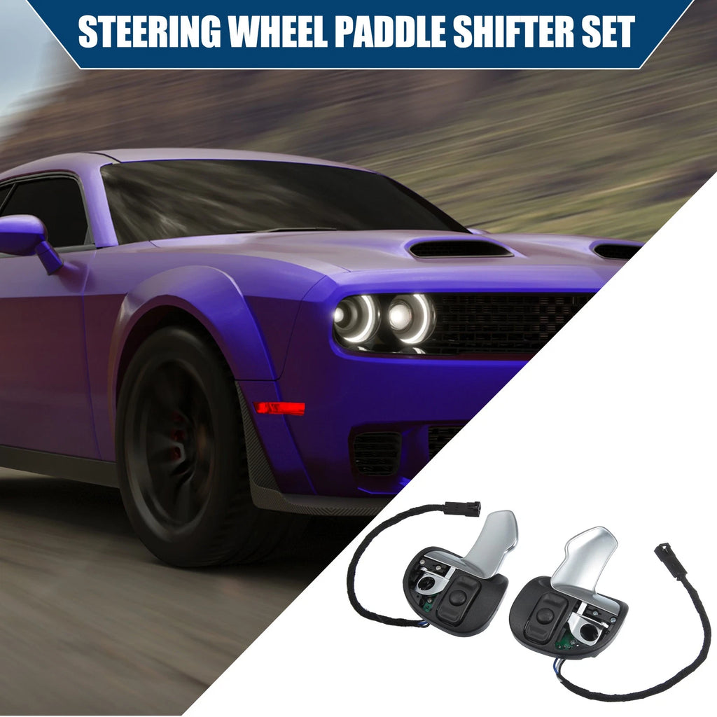 Set of 2 5RQ08DX9AC Steering Wheel Paddle Shifters for Dodge Challenger (2015–2023)