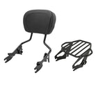 Detachable Backrest Sissy Bar Luggage Rack for Harley Street Glide (2009–2025)