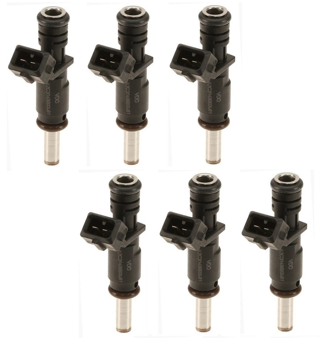 Set of 6 Fuel Injectors for BMW E01 E02 E60 E63 E66 E81 E84 E85 E87 E90 E91