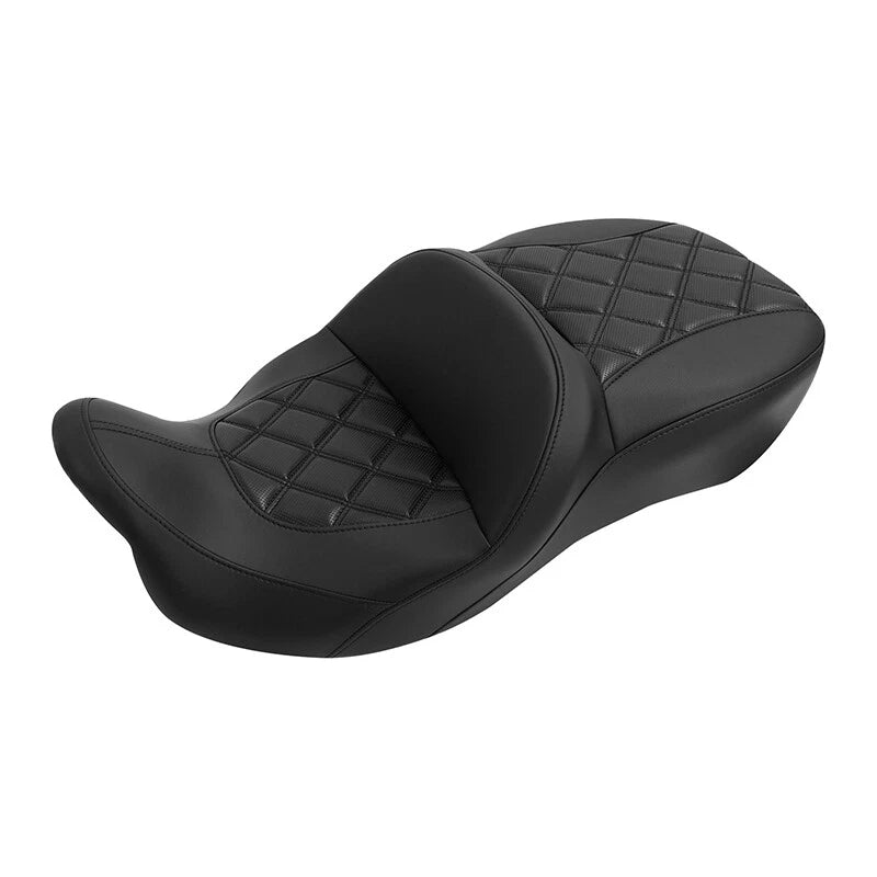Black Driver & Passenger Seat for Harley Electra Road Street Glide (2009–2023)