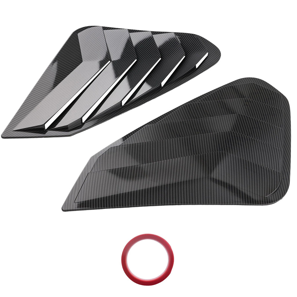 ABS Side Window Louvers for Toyota RAV4 (2019–2025) Carbon Fiber Finish