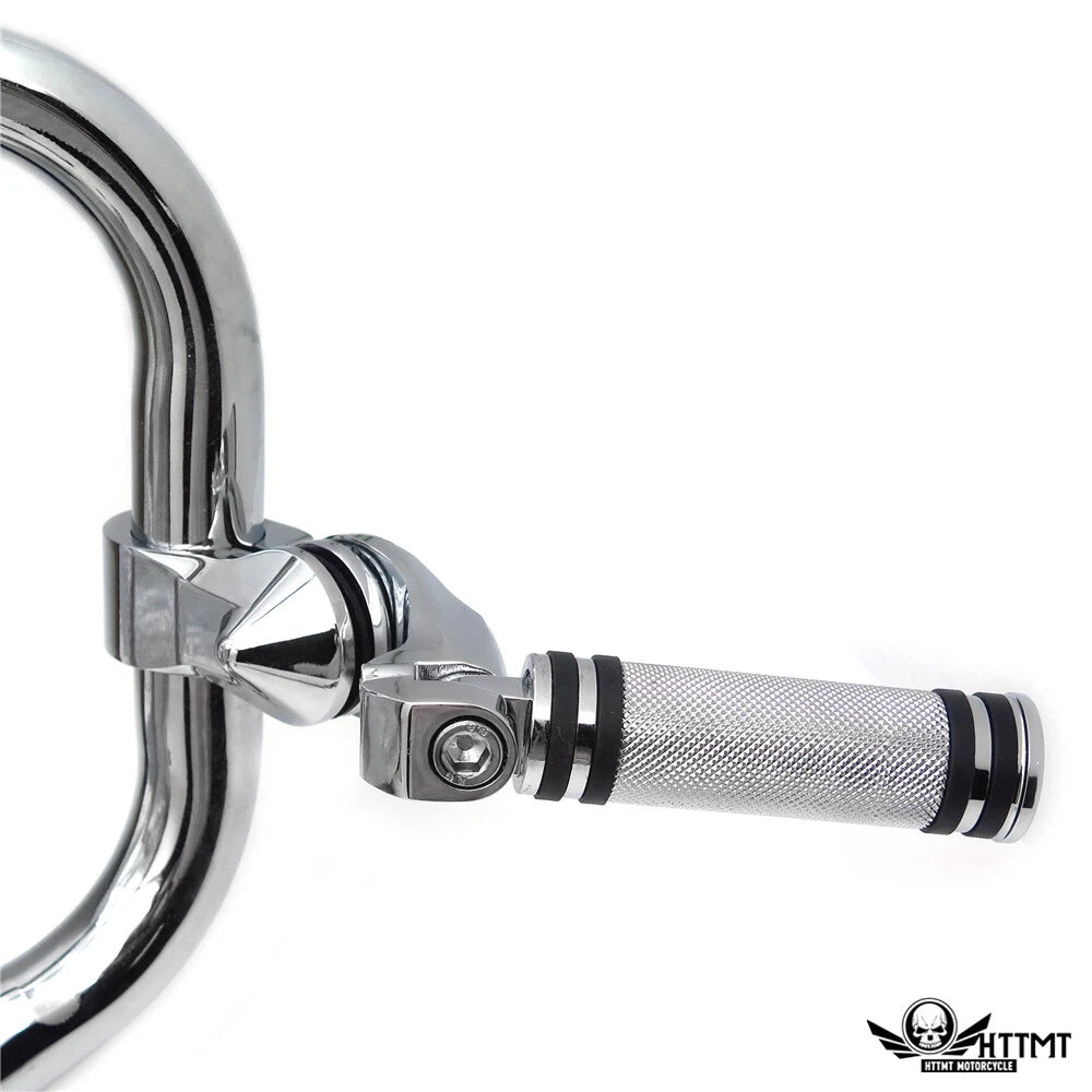 Chrome 2.5" Short Foot Peg Kit for Harley Davidson SuperLow 1200T (2011–2016)