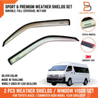 Visor Rain Shield Wind Deflector for Toyota Hiace Commuter (2005-2019)