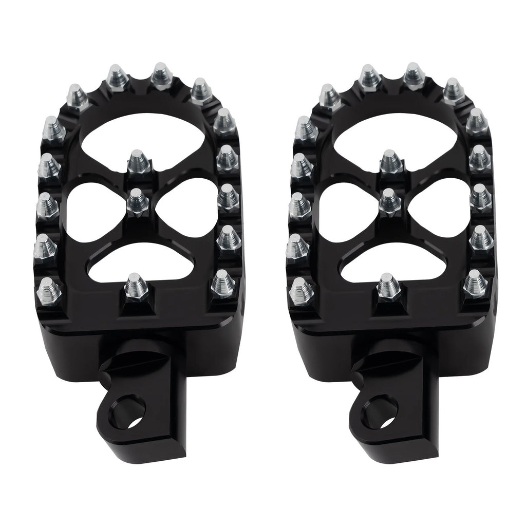 CNC Wide Foot Pegs for Harley Iron 883 2009–2017 (Rotating MX Chopper Bobber)