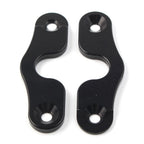 Set of 2 Sun Visor Taccom Clips for Jeep Wrangler JK JL JT (2018–2022) Black