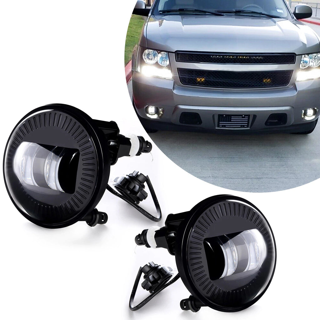 LED Fog Lights for Chevy Avalanche Suburban Tahoe GMC Yukon Acadia (2007–2014)