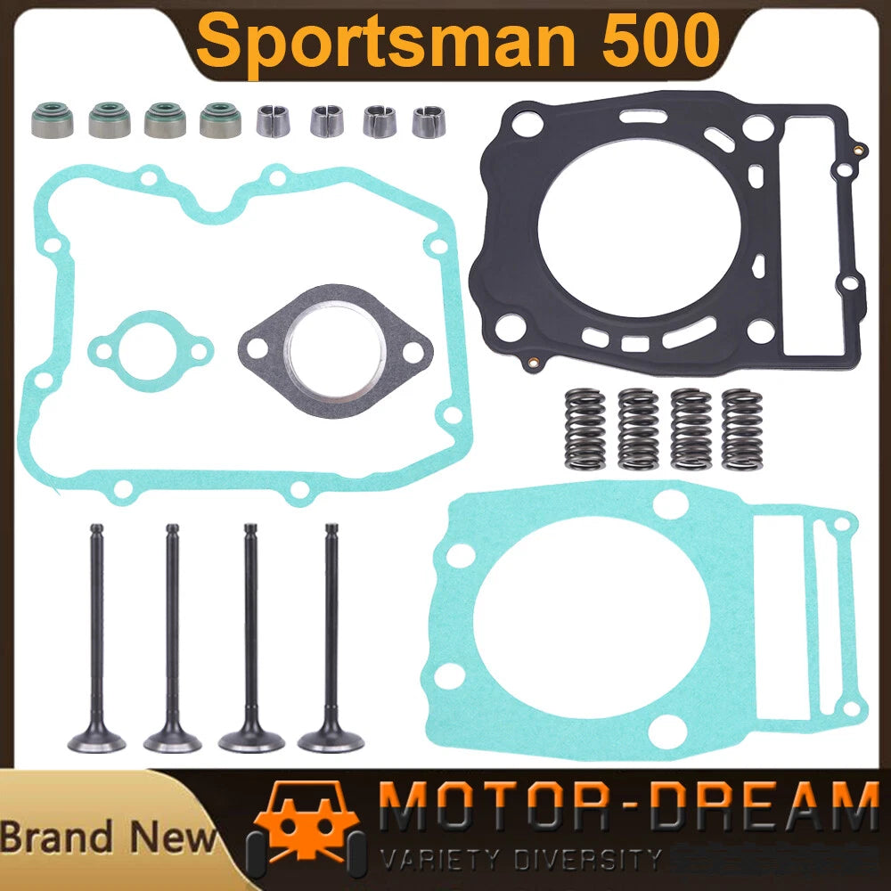 Cylinder Head Valve Spring Collet Gasket Kit for Polaris Sportsman 500 (1996–2007)