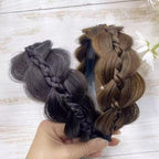 Wide Fishbone Braids Hairbands for Women (Retro Styling)