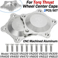 2X Wheel Center Hub Caps for - CNC Machined Aluminum