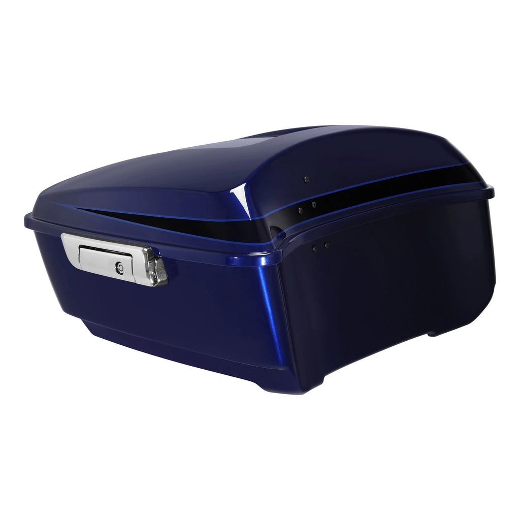 King Trunk for Harley Touring Street Glide (2014–2025) Blue/Black Sunglo