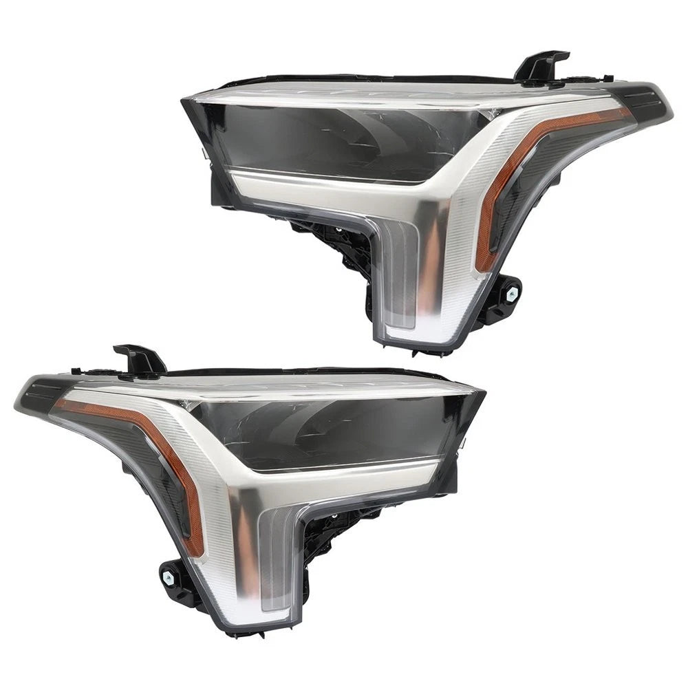 2X Clear LED Headlights Pair for Toyota Tundra (2022–2023)