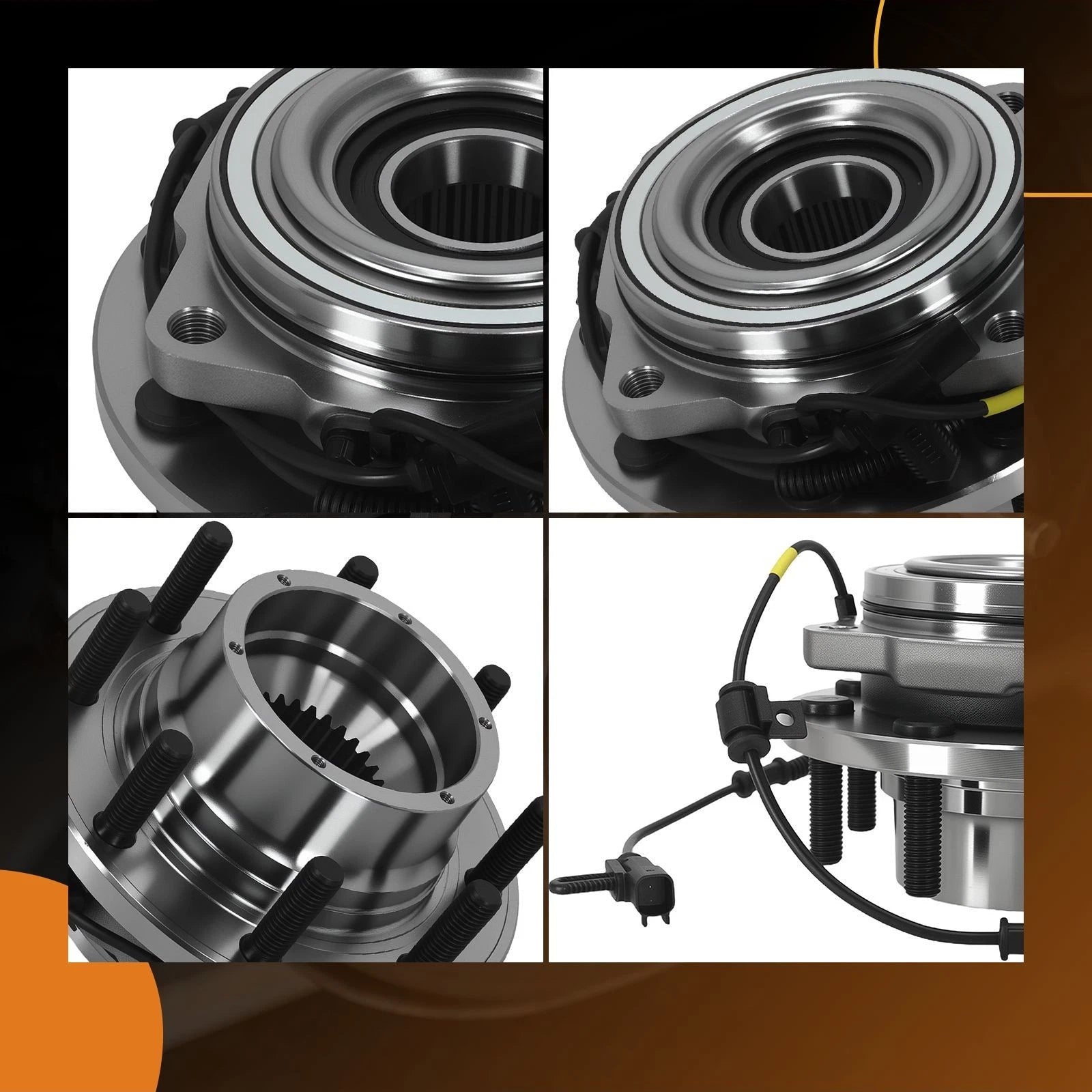 8-Bolt Wheel Hub Bearing Assembly for Ford F-250 F-350 4x4 (2011–2016) 515131