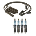 Denso 7mm Wire Set & 4 Iridium Power Spark Plugs for Chevy Cavalier (1995–2005)