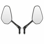 Pair M10 Rearview Mirrors for Motorcycle Universal (Custom Cruiser, Cafe Racer)