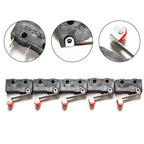 5pcs Door Switch Button 3Pin 5A 250V for Appliances