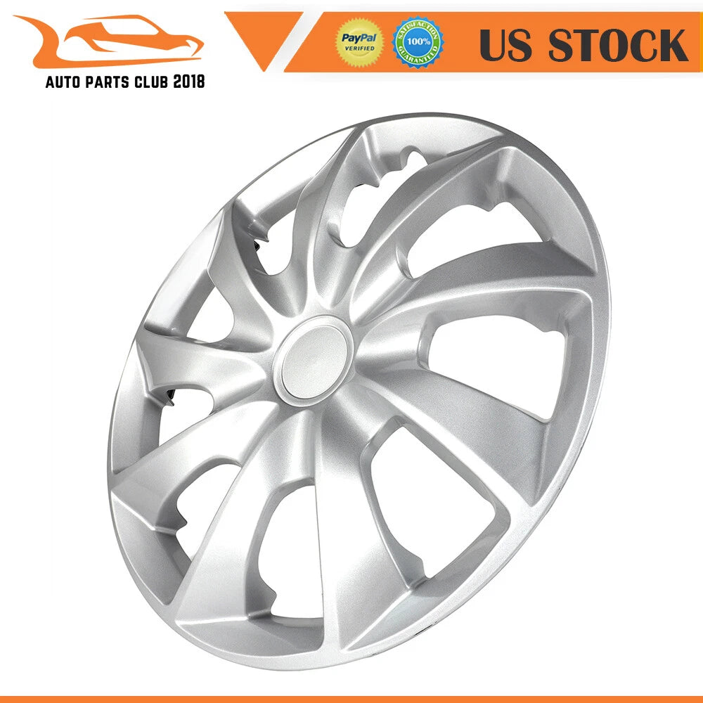 Set of 4 Snap On Full Hub Caps for Toyota Camry Corolla (2004–2006)