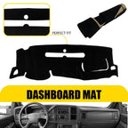 Dashboard Cover for Chevrolet Silverado 1500 2500 3500HD (2007–2013) Black