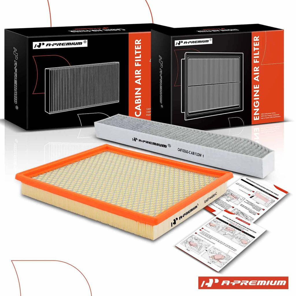 2Pc Engine & Cabin Air Filter for Jeep Grand Cherokee 