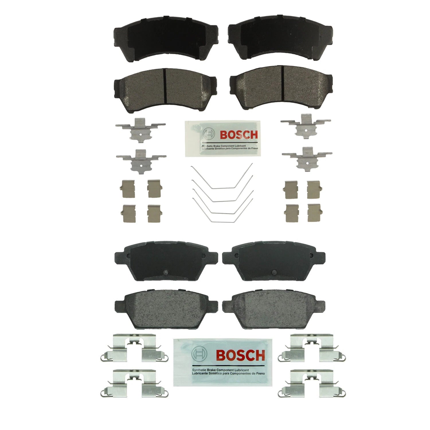 Bosch Blue Ceramic Disc Brake Pad Kit for Ford Fusion, Milan, MKZ, Zephyr (2006–2012)