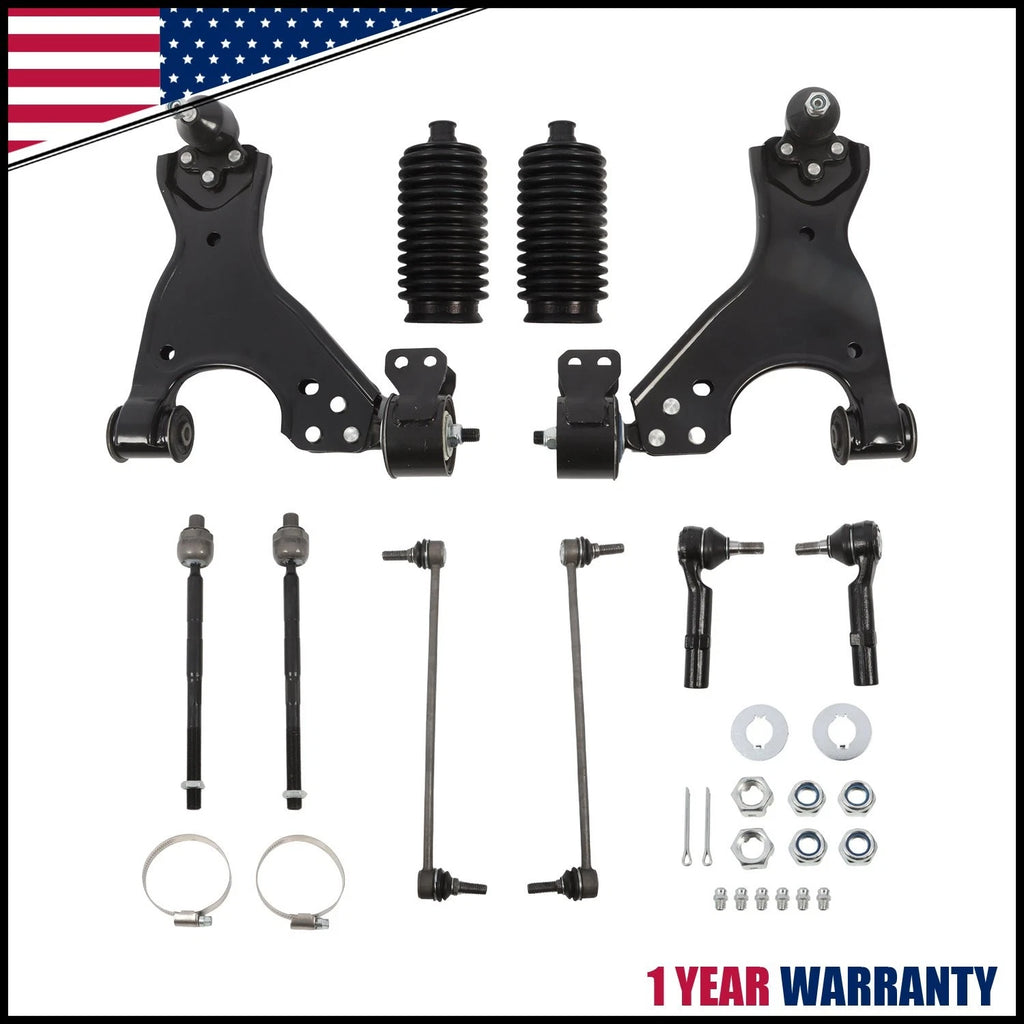 Front Lower Control Arm Tie Rod Suspension Kit for Acadia Enclave Traverse (2007–2016)