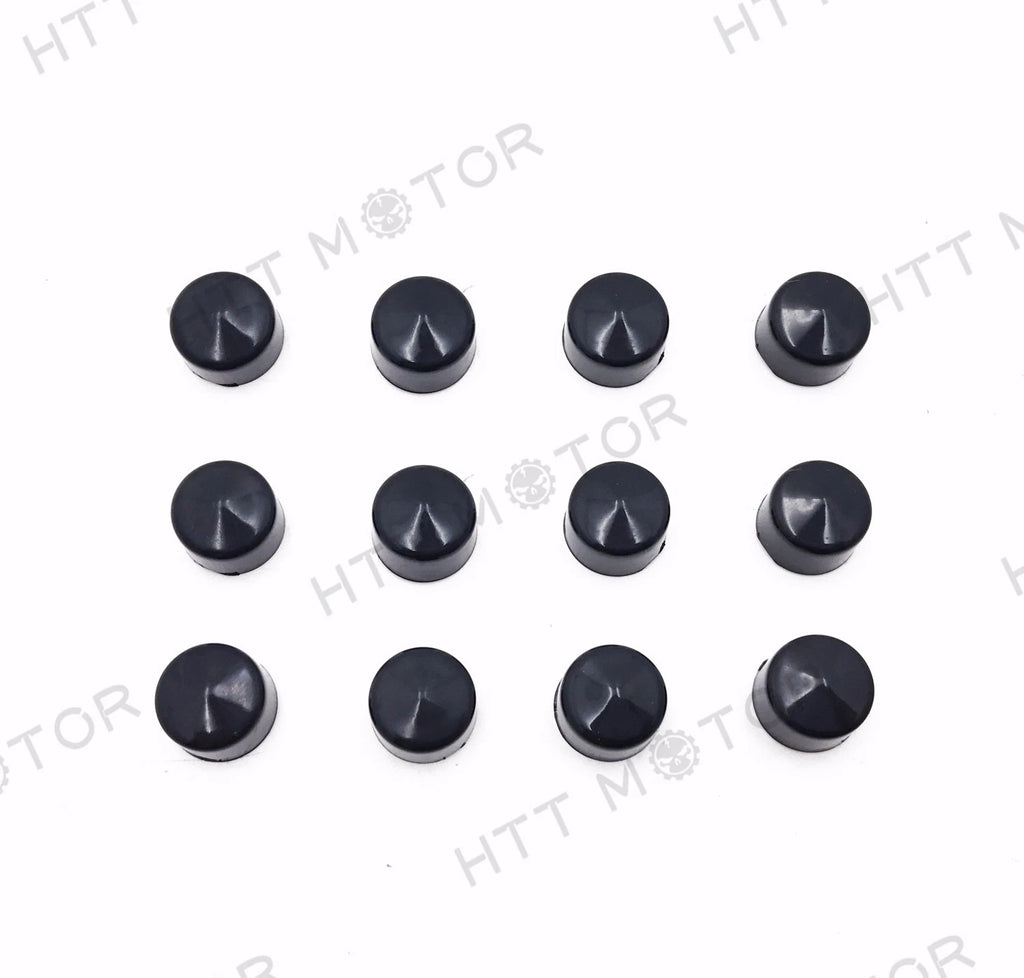 12 Piece Black Cap Dress Kit for Harley Softail & Dyna (1999–2006)