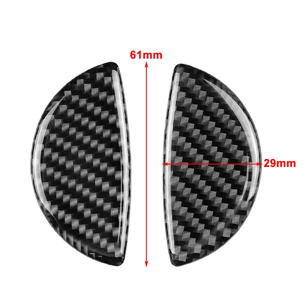 2X Carbon Fiber Door Handle Cover Trim for BMW Mini Cooper (2003–2018)