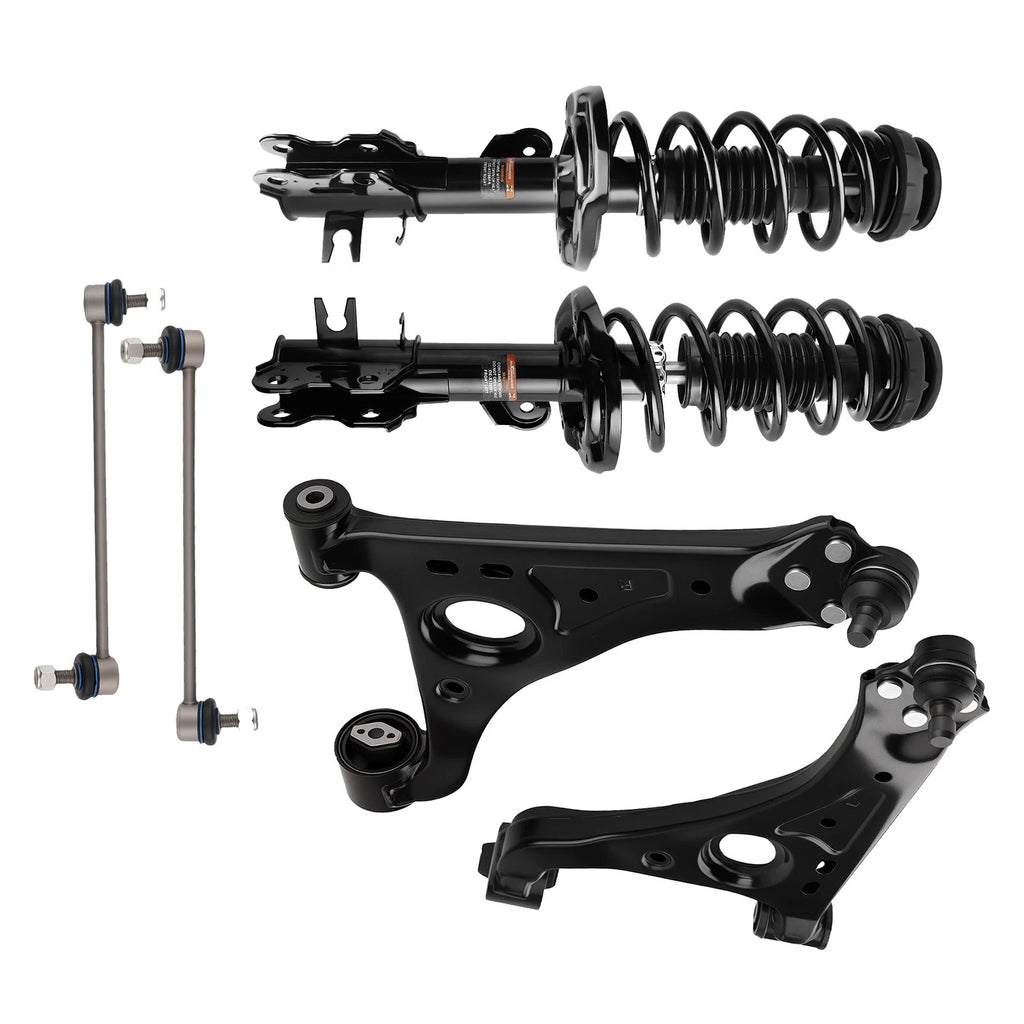6pcs Front Struts + Lower Control Arms for Chevrolet Trax, Buick Encore (2013–2022)